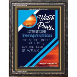 WATCH AND PRAY   Contemporary Christian Poster   (GWFAVOUR5528)   "33x45"