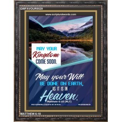 YOUR WILL BE DONE ON EARTH   Contemporary Christian Wall Art Frame   (GWFAVOUR5529)   "33x45"