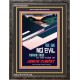 NO EVIL   Bible Verses Wall Art Acrylic Glass Frame   (GWFAVOUR5537)   