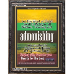 ADMONISHING   Scriptural Portrait Acrylic Glass Frame   (GWFAVOUR5544)   