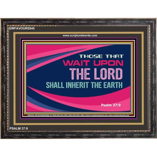 WAIT UPON THE LORD   Business Motivation Art   (GWFAVOUR5545)   