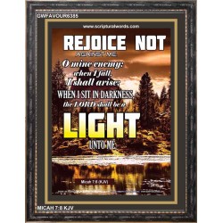 A LIGHT   Scripture Art Acrylic Glass Frame   (GWFAVOUR6385)   "33x45"