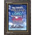 MINE HORN IS EXALTED IN THE LORD   Bible Verses Frame for Home   (GWFAVOUR6417)   "33x45"