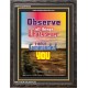 OBSERVE ALL THINGS   Framed Bible Verses Online   (GWFAVOUR6430)   