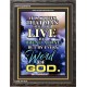 NOT LIVE BY BREAD ALONE   Christian Quote Frame   (GWFAVOUR6476)   