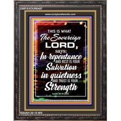 THE SOVEREIGN LORD   Contemporary Christian Wall Art   (GWFAVOUR6487)   