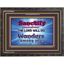 SANCTIFY   Frame Scriptural Wall Art   (GWFAVOUR6508)   