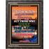 THE YOUNG LIONS LACK AND SUFFER   Acrylic Glass Frame Scripture Art   (GWFAVOUR6529)   "33x45"
