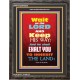 WAIT ON THE LORD   Bible Verses Wall Art Acrylic Glass Frame   (GWFAVOUR6535)   