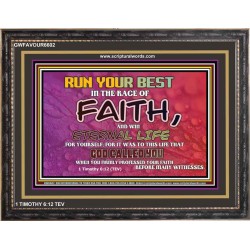 WIN ETERNAL LIFE   Inspiration office art and wall dcor   (GWFAVOUR6602)   "45x33"