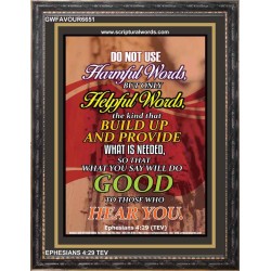 WATCH YOUR WORDS   Bible Scriptures on Love Acrylic Glass Frame   (GWFAVOUR6651)   "33x45"