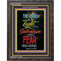 MY LIGHT AND MY SALVATION   Bible Scriptures on Forgiveness Acrylic Glass Frame   (GWFAVOUR6653)   