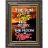 THE SUN SHALL NOT SMITE THEE   Framed Bible Verse   (GWFAVOUR6660)   "33x45"