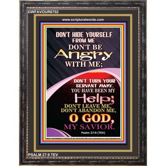 O GOD MY SAVIOR   Large Frame Scriptural Wall Art   (GWFAVOUR6702)   