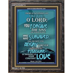 NO OTHER GOD LIKE YOU O LORD   Bible Verse Framed for Home Online   (GWFAVOUR6713)   