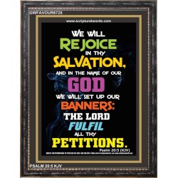 REJOICE IN THY SALVATION   Bible Verse Frame Art Prints   (GWFAVOUR6725)   