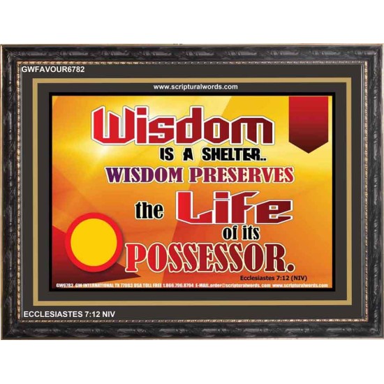 WISDOM   Framed Bible Verse   (GWFAVOUR6782)   