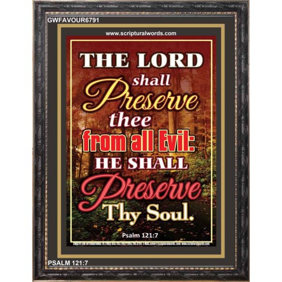 PRESERVE US FROM ALL EVIL   Contemporary Christian Wall Art   (GWFAVOUR6791)   