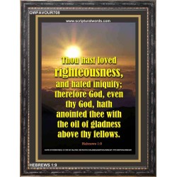 PUT ON RIGHTEOUSNESS   Bible Verse Wall Art   (GWFAVOUR708)   