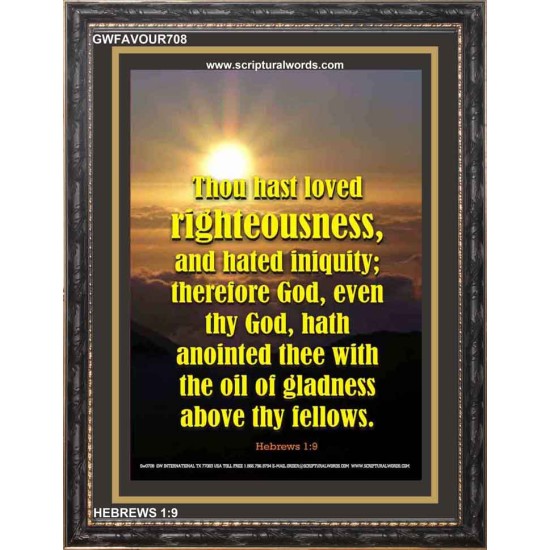 PUT ON RIGHTEOUSNESS   Bible Verse Wall Art   (GWFAVOUR708)   