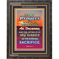 PRAYERS AS INCENSE   Bible Verse Frame for Home   (GWFAVOUR7236)   