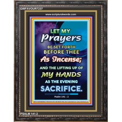 OUR PRAYERS LIKE INCENSE   Bible Verse Framed for Home   (GWFAVOUR7237)   