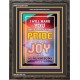 PRIDE AND JOY   Large Frame Scriptural Wall Art   (GWFAVOUR7247)   