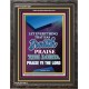 PRAISE THE LORD   Large Frame Scripture Wall Art   (GWFAVOUR7261)   