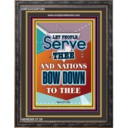 NATIONS SHALL BOW DOWN TO YOU   Bible Verse Framed Art Prints   (GWFAVOUR7262)   