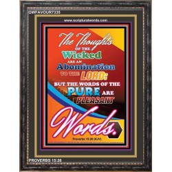 PLEASANT WORDS   Contemporary Christian Wall Art Frame   (GWFAVOUR7335)   