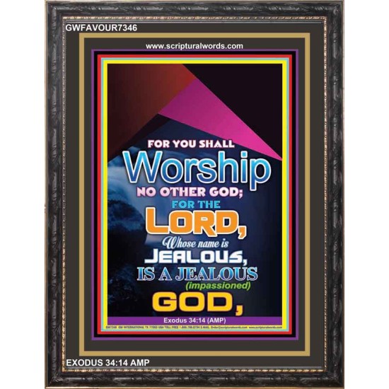 WORSHIP   Religious Art Frame   (GWFAVOUR7346)   