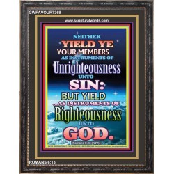 UNRIGHTEOUSNESS   Contemporary Christian Paintings Acrylic Glass frame   (GWFAVOUR7369)   "33x45"