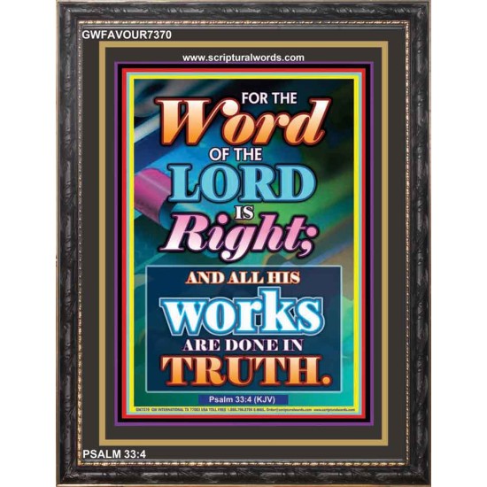 WORD OF THE LORD   Contemporary Christian poster   (GWFAVOUR7370)   