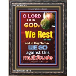 O LORD OUR GOD   Acrylic Frame Picture   (GWFAVOUR7373)   