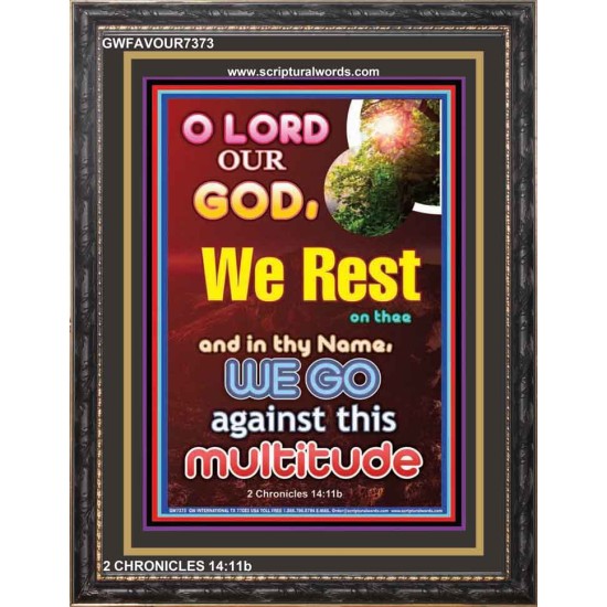 O LORD OUR GOD   Acrylic Frame Picture   (GWFAVOUR7373)   