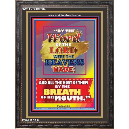 WORD OF THE LORD   Framed Hallway Wall Decoration   (GWFAVOUR7384)   