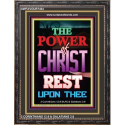 THE POWER OF CHRIST   Christian Frame Wall Art   (GWFAVOUR7404)   