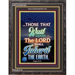 WAIT UPON THE LORD   Bible Verses Frame for Home   (GWFAVOUR7425)   "33x45"