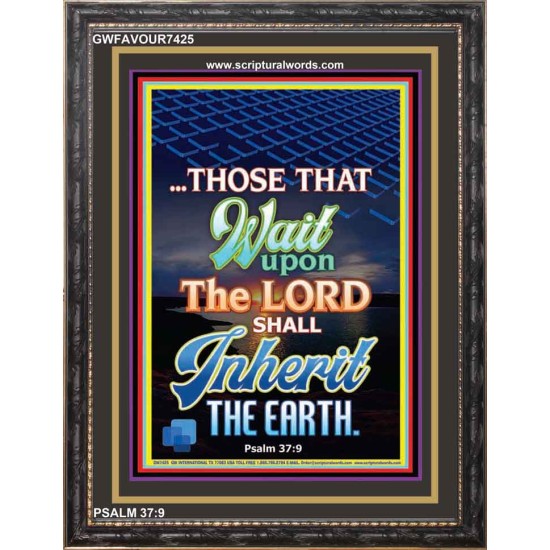 WAIT UPON THE LORD   Bible Verses Frame for Home   (GWFAVOUR7425)   