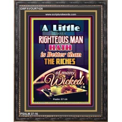 A RIGHTEOUS MAN   Bible Verses Framed for Home   (GWFAVOUR7426)   