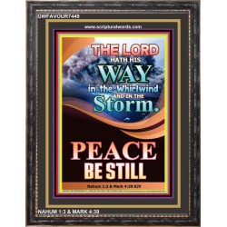 PEACE  BE STILL   Bible Verse Frame for Home Online   (GWFAVOUR7449)   