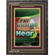 PAY ATTENTION TO WHAT YOU HEAR   Large Frame Scripture Wall Art   (GWFAVOUR7451)   