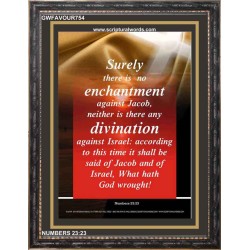 POWER AGAINST ENCHANTMENT AND DIVINATION   Scripture Wooden Frame Signs   (GWFAVOUR754)   