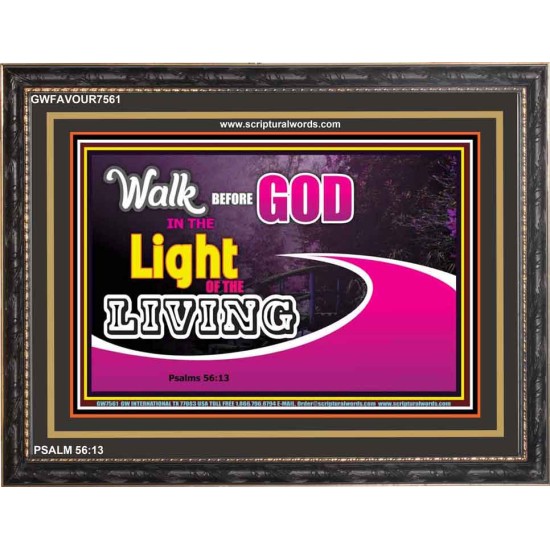 WALK BEFORE GOD   Art & Dcor Framed   (GWFAVOUR7561)   