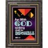 WITH GOD NOTHING SHALL BE IMPOSSIBLE   Frame Bible Verse   (GWFAVOUR7564)   "33x45"