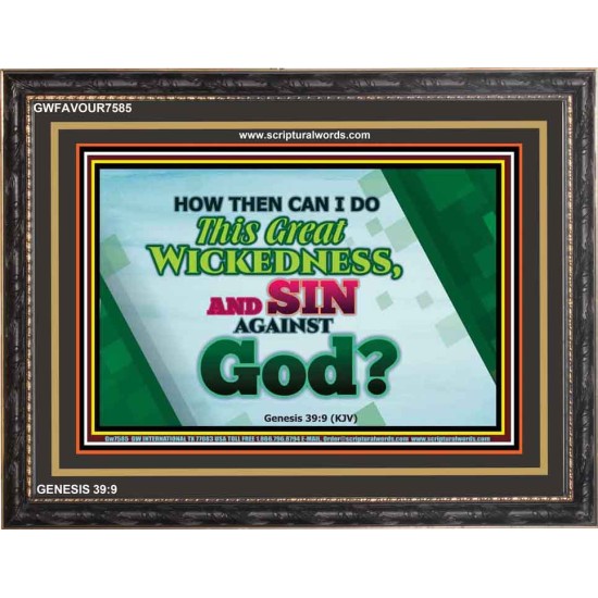 SIN   Bible Verse Frame for Home   (GWFAVOUR7585)   