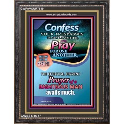 PRAY FOR ONE ANOTHER   Bible Verse Wall Art   (GWFAVOUR7619)   