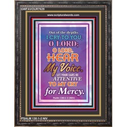 O LORD HEAR MY VOICE   Bible Verses to Encourage  frame   (GWFAVOUR7629)   