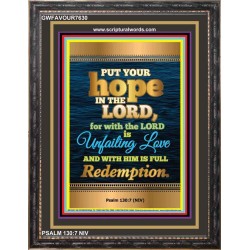 UNFAILING LOVE   Bible Scriptures on Love frame   (GWFAVOUR7630)   "33x45"