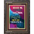 PROTECT ME FROM VIOLENT MEN   Contemporary Christian Wall Art Frame   (GWFAVOUR7638)   "33x45"